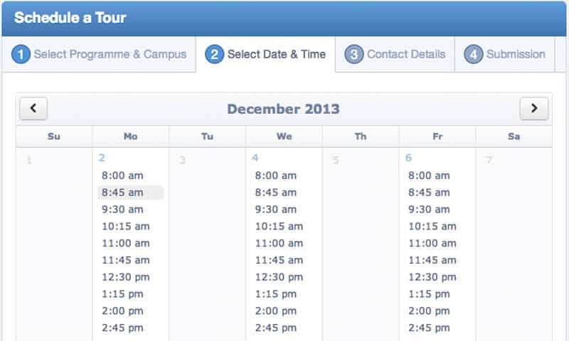 New & Improved Tours Scheduler