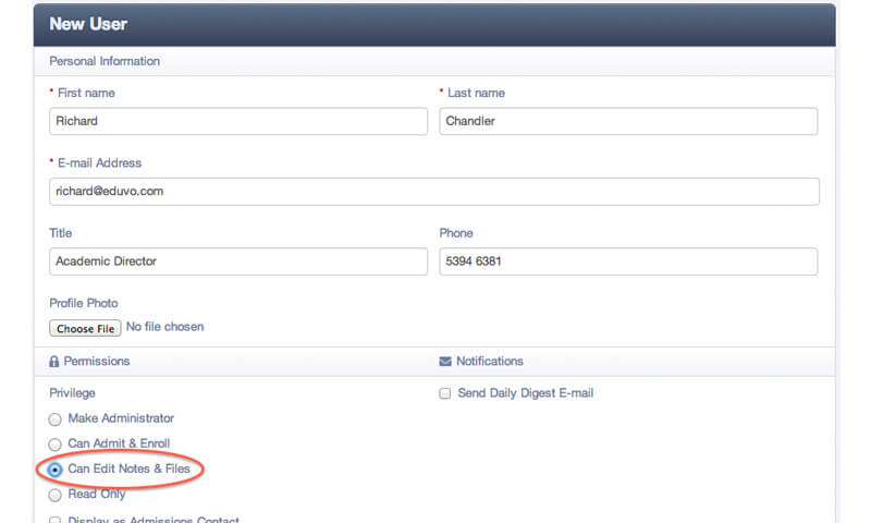 New Admin Permission Levels
