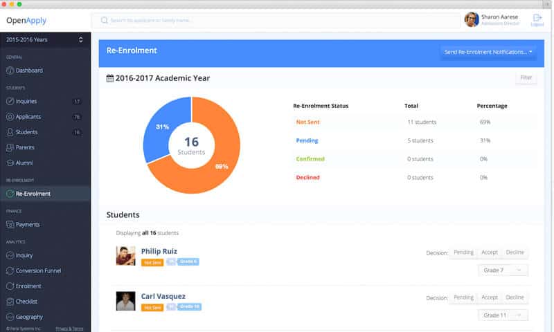 How do you manage re-enrolment?