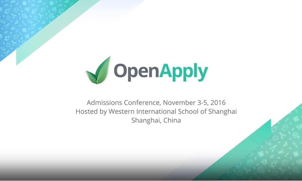 OpenApply上海招生大会