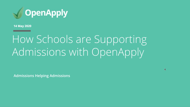 学校如何通过OpenApply支持招生工作