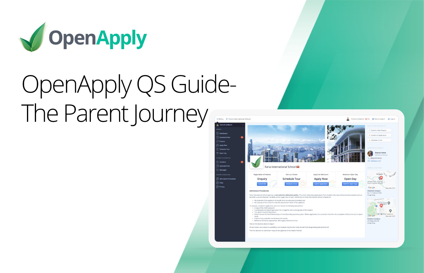 OpenApply快速入门指南：学生家长的申请旅程
