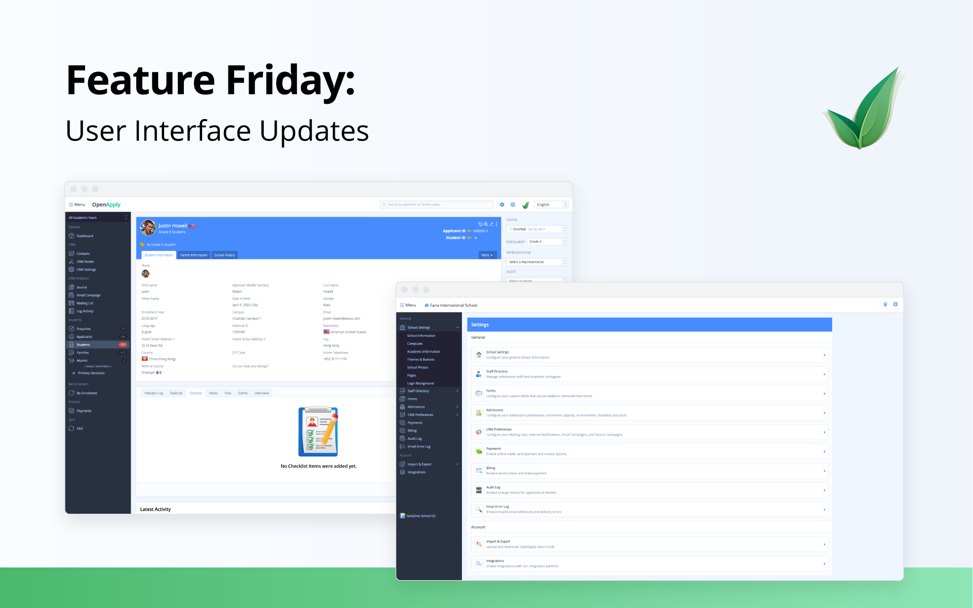 Feature Friday: User Interface Updates